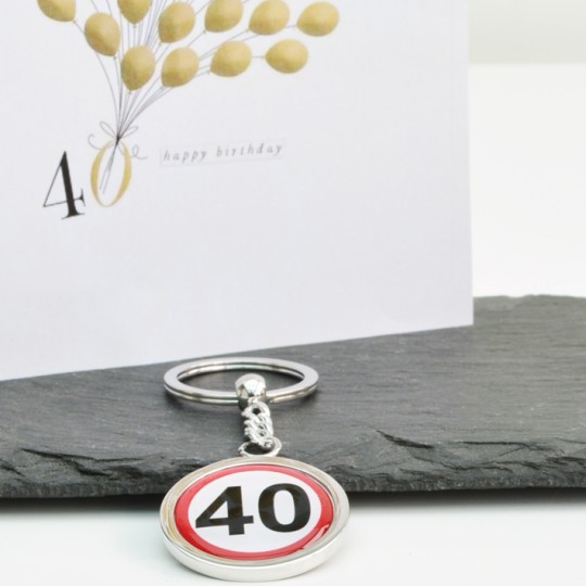 Speed Sign Keyring