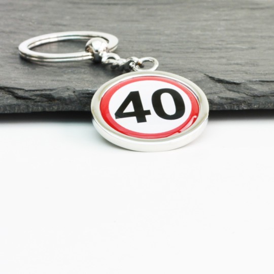 Speed Sign Keyring