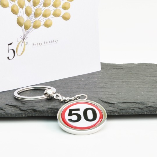 Speed Sign Keyring