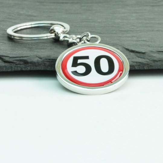 Speed Sign Keyring