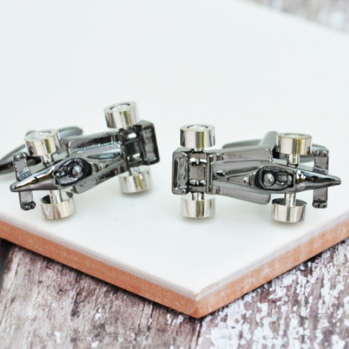 F1 Cufflinks Gun Metal