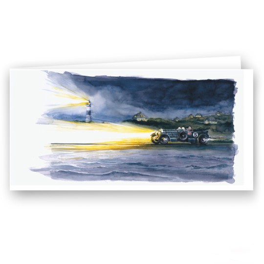 Uli Ehret Greetings Card - Night at the Beach