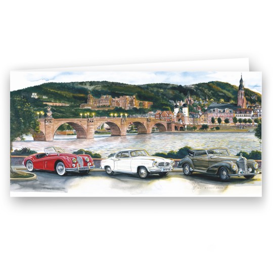 Uli Ehret Greetings Card - Heidelberg