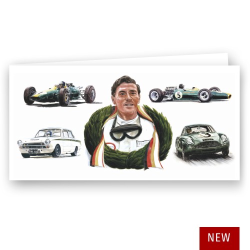 Uli Ehret Greetings Card - Jim Clark Tribute Uli Ehret Greetings Card - Jim Clark Tribute