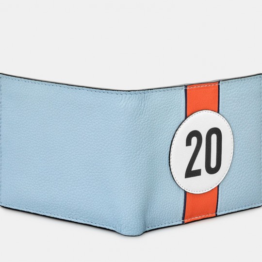 No 20 Blue Gulf Racing Stripe Wallet