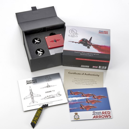 Reclaimed Red Arrows T1 Hawk Cufflinks