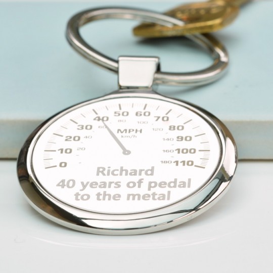 Personalised Car Dial Keyring