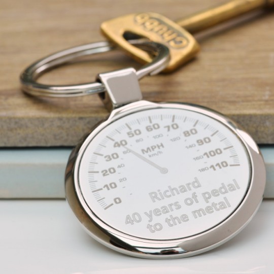 Personalised Car Dial Keyring