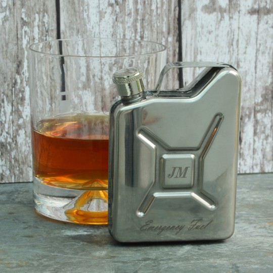 Personalised Petrol Can steel Hip Flask