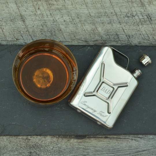 Personalised Petrol Can steel Hip Flask