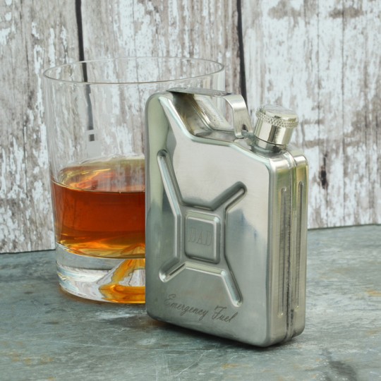 Personalised Petrol Can steel Hip Flask