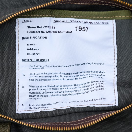 RAF Vintage Pilot Bag Grey