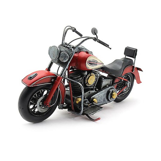 Tinplate Motorbike Red and Black 