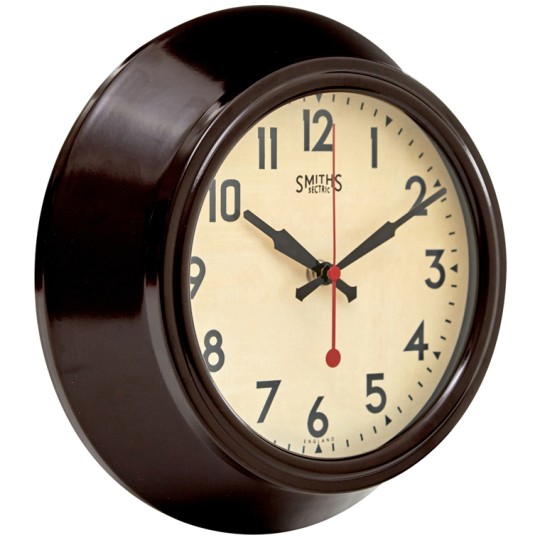 Smiths Replica Brown Wall Clock
