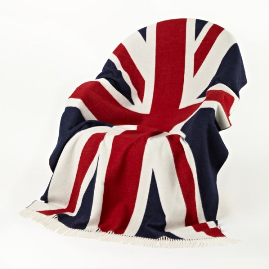 Union Jack Lambswool Travel Blanket