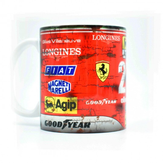 Gilles Villeneuve Ferrari No27 Racing Mug