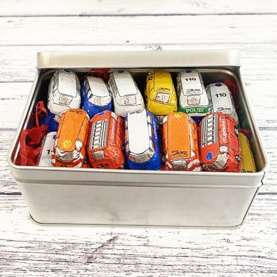 Gift Tin of Chocolate Camper Van Buses