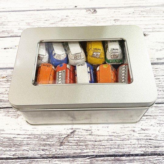 Gift Tin of Chocolate Camper Van Buses