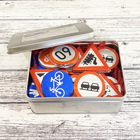 Chocolate Road Signs Gift Tin Chocolate Road Signs Gift Tin