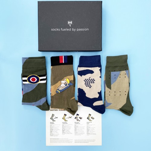 WWII British Military Icons Sock Gift Set