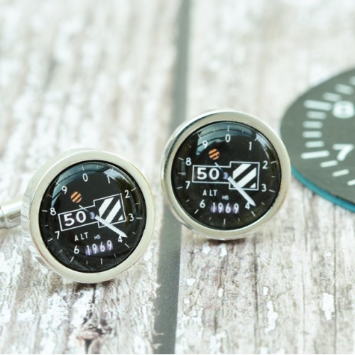 Personalised Altimeter Cufflinks