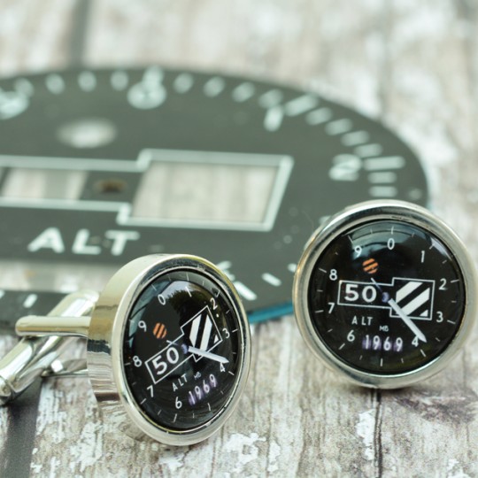 Personalised Altimeter Cufflinks