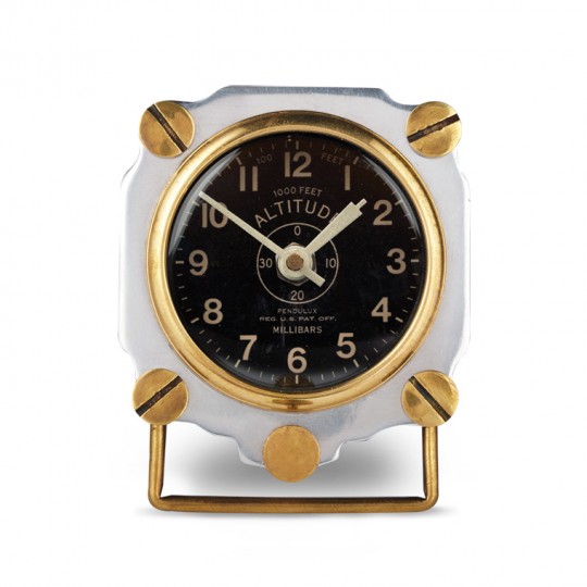 Altimeter Desk Clock Aluminium