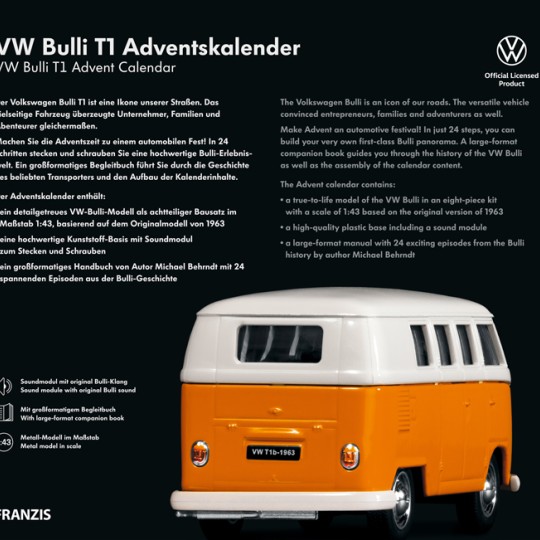 VW Bulli Camper Van Advent Calendar