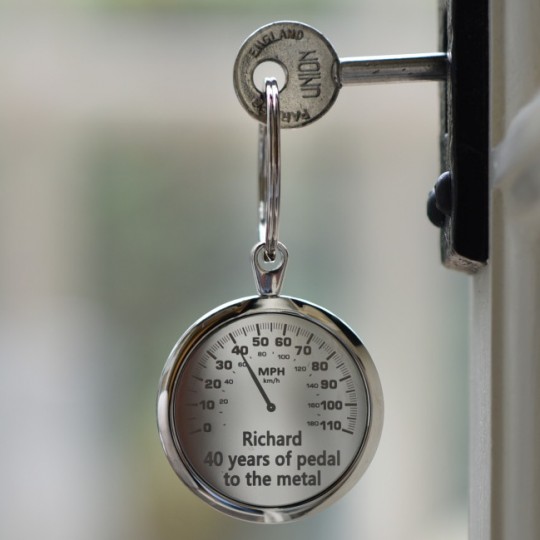 Personalised Car Dial Keyring