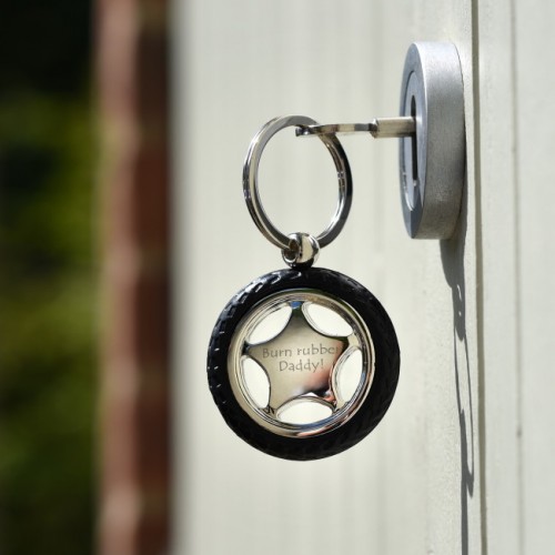 Personalised Car Wheel Keyring