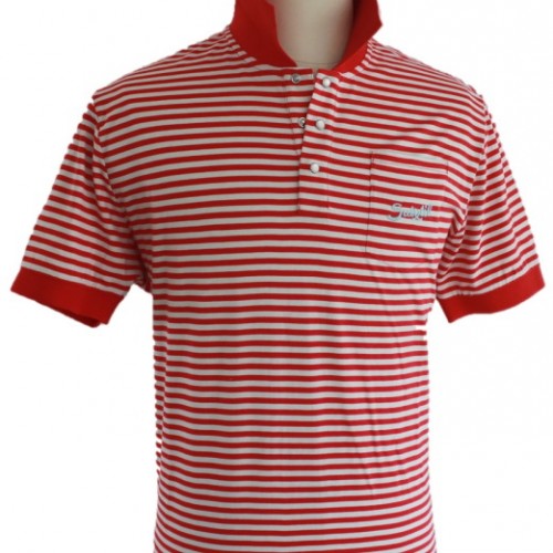 Suixtil Pescara Polo Shirt Red Stripe