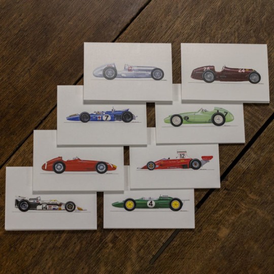 Grand Prix Racing Car Set of Notecards