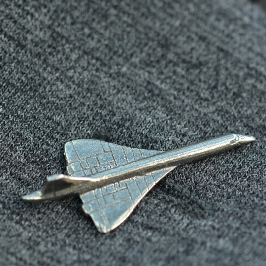 Pewter Concorde Lapel Pin badge