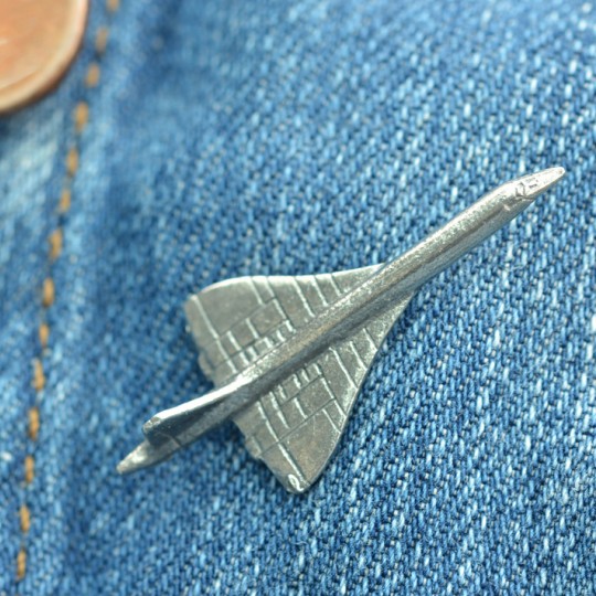 Pewter Concorde Lapel Pin badge