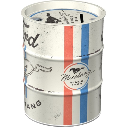 Ford Mustang Oil Barrel Money Box