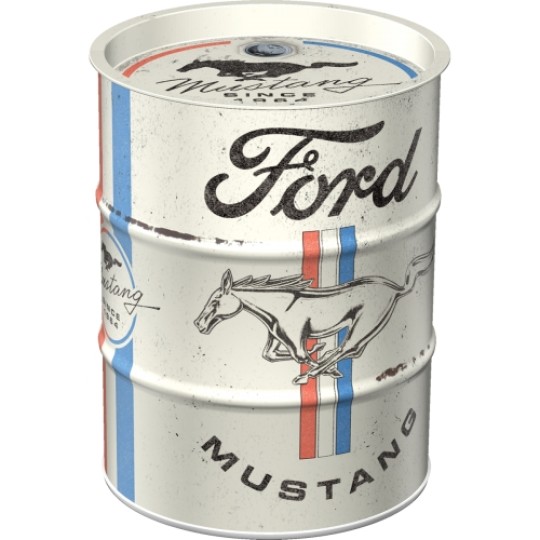 Ford Mustang Oil Barrel Money Box