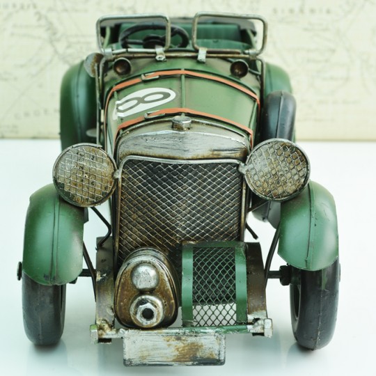 Tinplate Vintage Green Racing Car