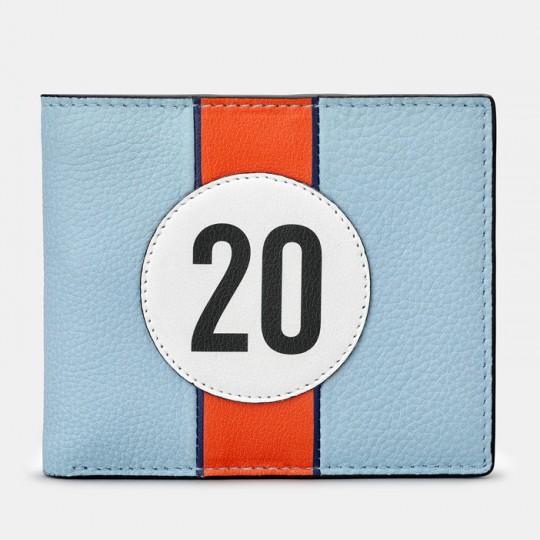 No 20 Blue Gulf Racing Stripe Wallet