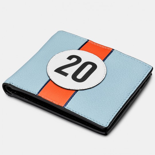 No 20 Blue Gulf Racing Stripe Wallet