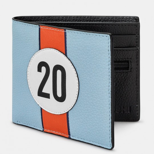 No 20 Blue Gulf Racing Stripe Wallet
