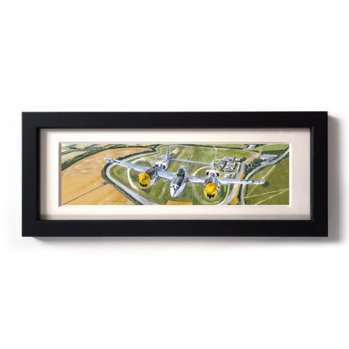 Uli Ehret Framed Print - Lockhead P38 Lightning