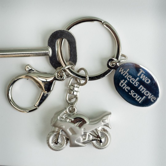 Personalised Motorbike Keyring