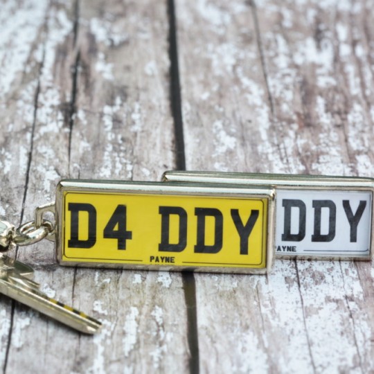 Personalised Number Plate Keyring