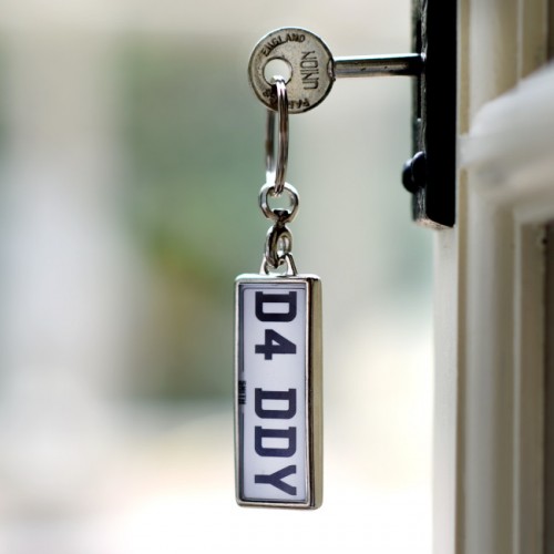 Personalised Number Plate Keyring