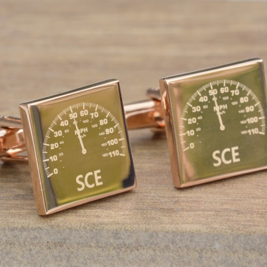 Personalised Car Dial Cufflinks