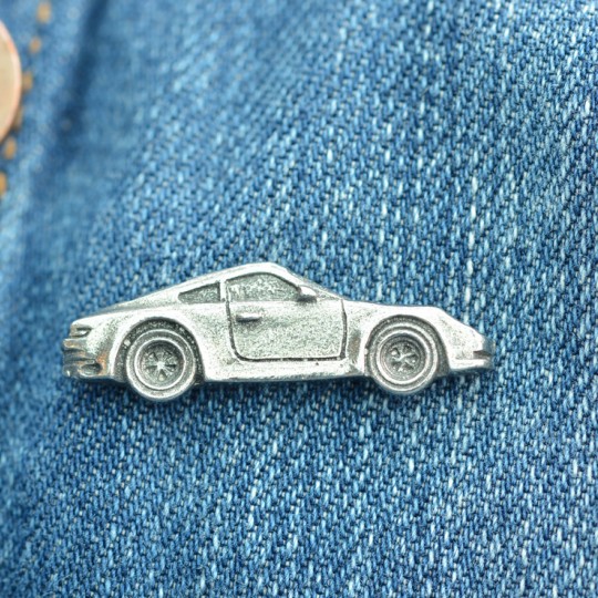 Pewter Sports Car Lapel Pin badge