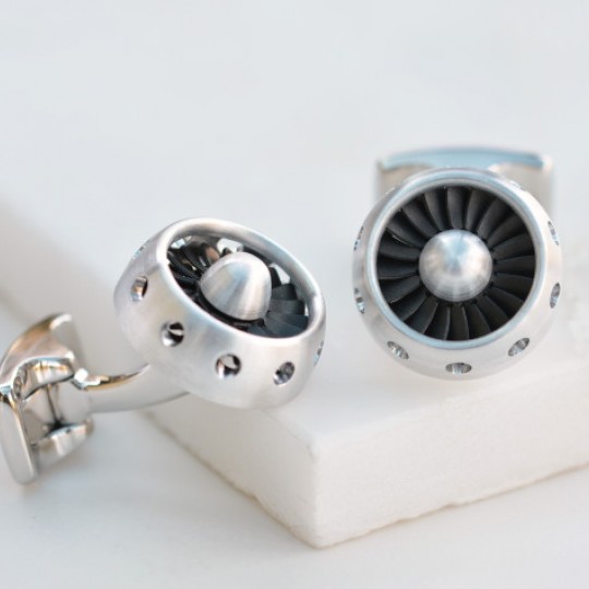 Jet Engine Cufflinks