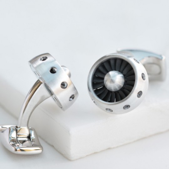 Jet Engine Cufflinks