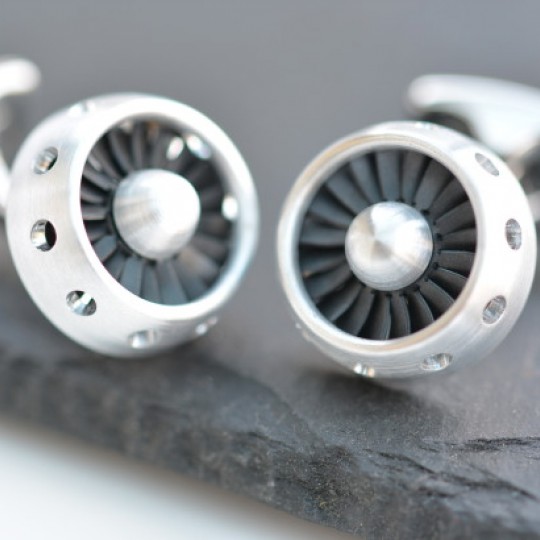 Jet Engine Cufflinks