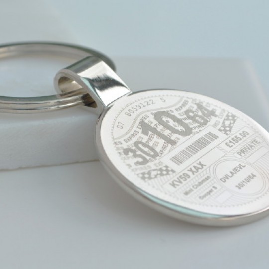 Personalised Tax Disc Keyring